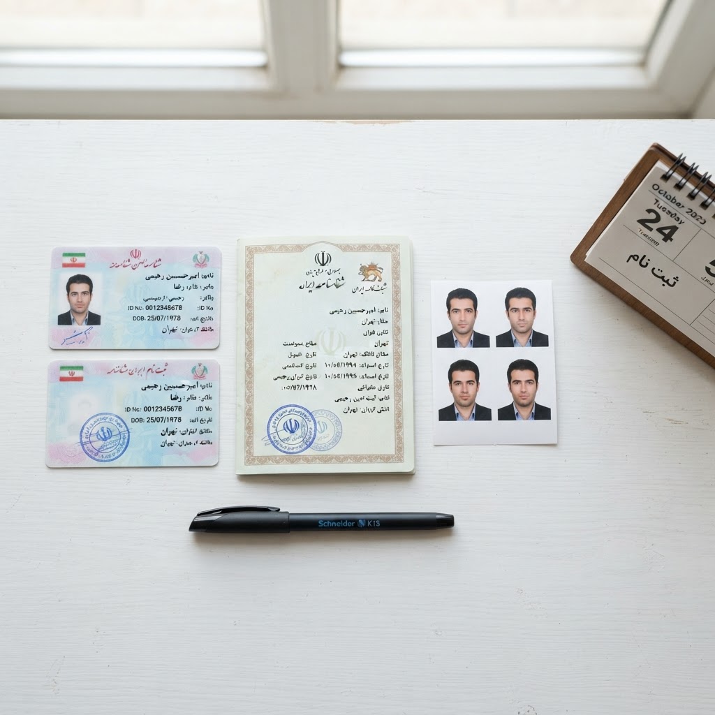 مدارک ثبت‌نام کنکور: کارت ملی، شناسنامه، عکس و تقویم