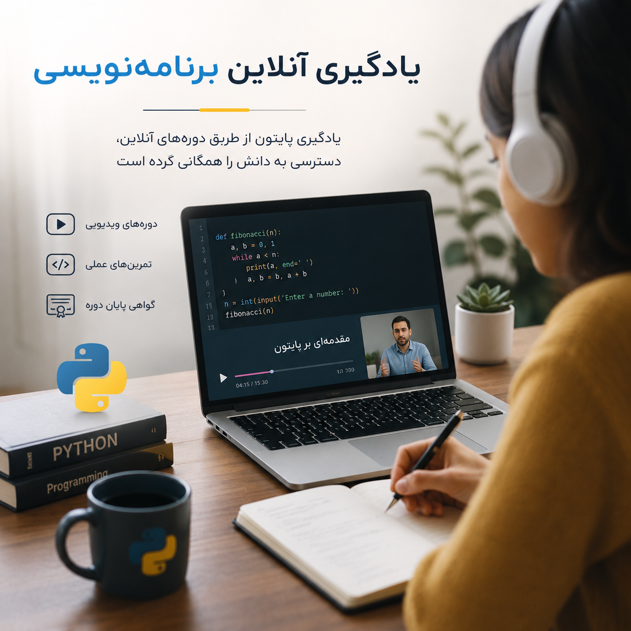 یادگیری آنلاین برنامه‌نویسی