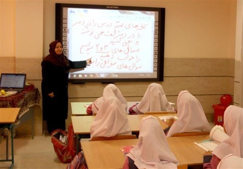 معلم و دانش‌آموز در کلاس درس